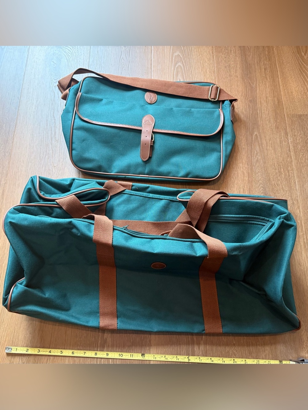Vintage Polo Ralph Lauren Travel Collection – 2 Piece Matching Luggage Set